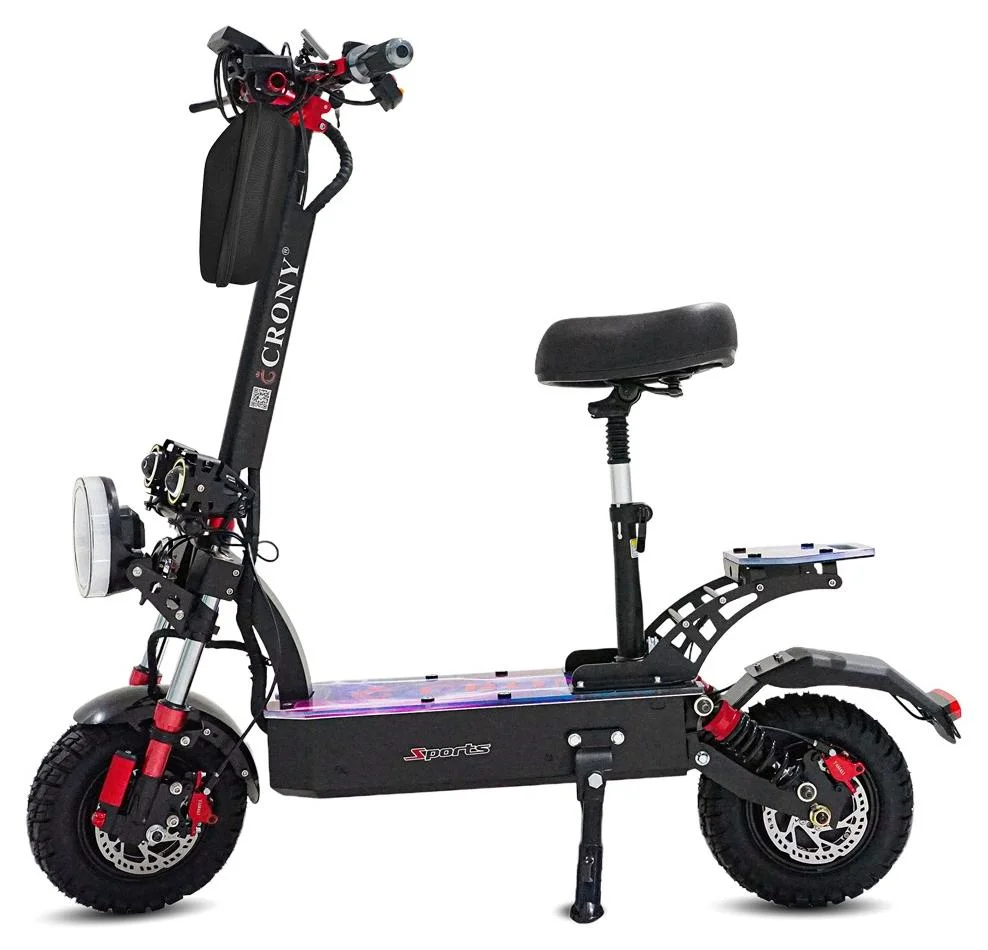 Crony DK-11 Dual Motor Electric Scooter High-Speed Off-Road Commuter with 10-inch Tires and Foldable Aluminum Frame (95 km/h, 200kg Load Capacity) f3jcr
