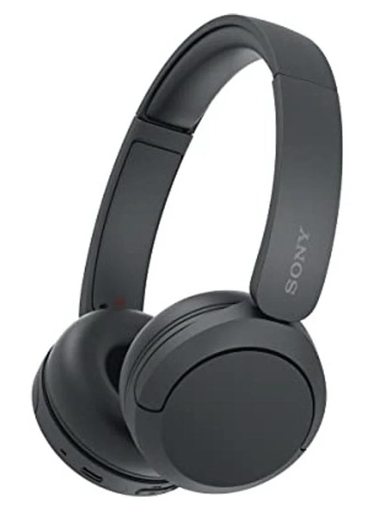 Premium Wireless On-Ear Headphones with Built-in Microphone for Clear Phone Calls (Black) gxqpk
