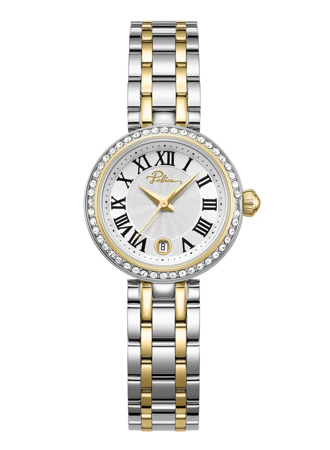 POLICE Denali Women Analog Watch Two-Tone Stainless Steel Bracelet (36mm) eo7j1