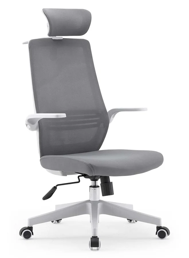 Ergonomic Office Chair with Lumbar Support and Adjustable Armrest (Premium Nylon Base, Black) 9svg8