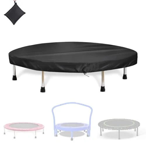 WBLCDH Mini Fitness Trampoline Cover Waterproof Protective Shield for Indoor and Outdoor Rebounder (Black, 96.5 cm) azkjl