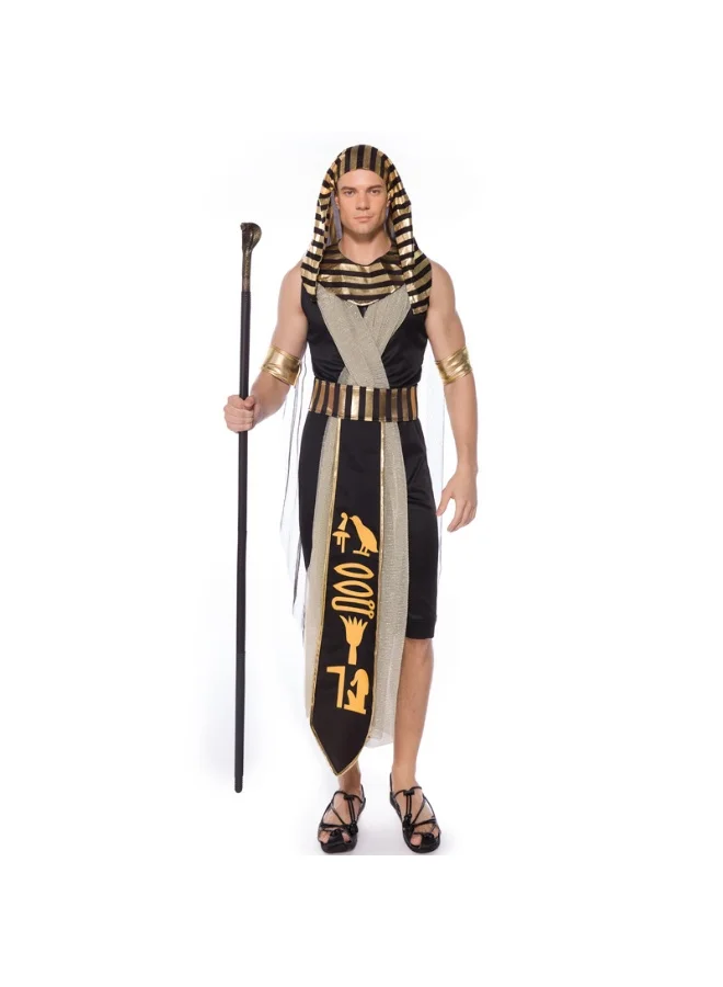 NIBEMINENT Egyptian Pharaoh Costume for Adults Premium Historical Roleplay Outfit (One Size) v1qgr