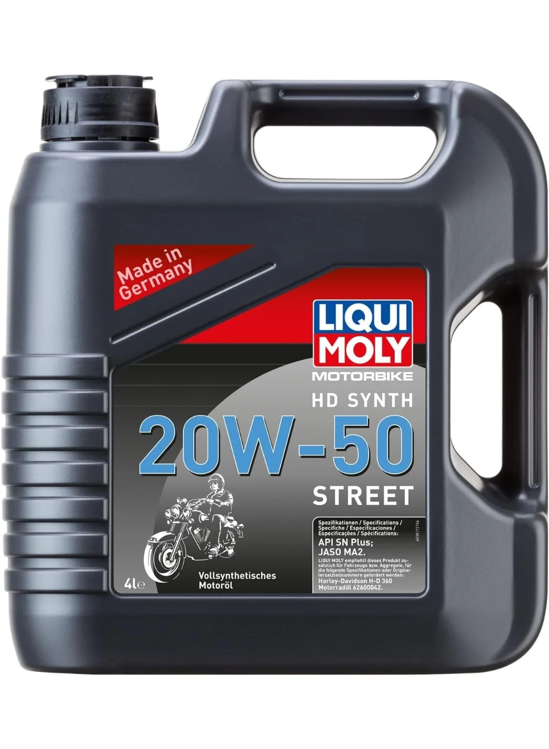 LIQUI MOLY 20W-50 Fully Synthetic 4T Street Motorbike Engine Oil (Premium Performance, 4L) bsmax