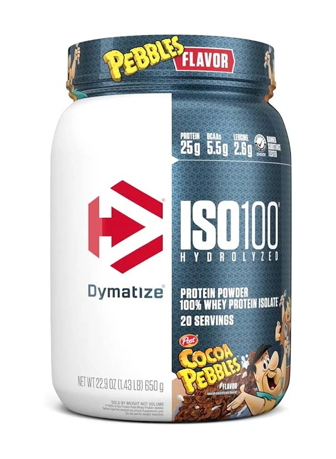 Dymatize Hydrolyzed Whey Protein Isolate Powder Cocoa Pebbles Flavor (650g, 20 Servings) gvztv