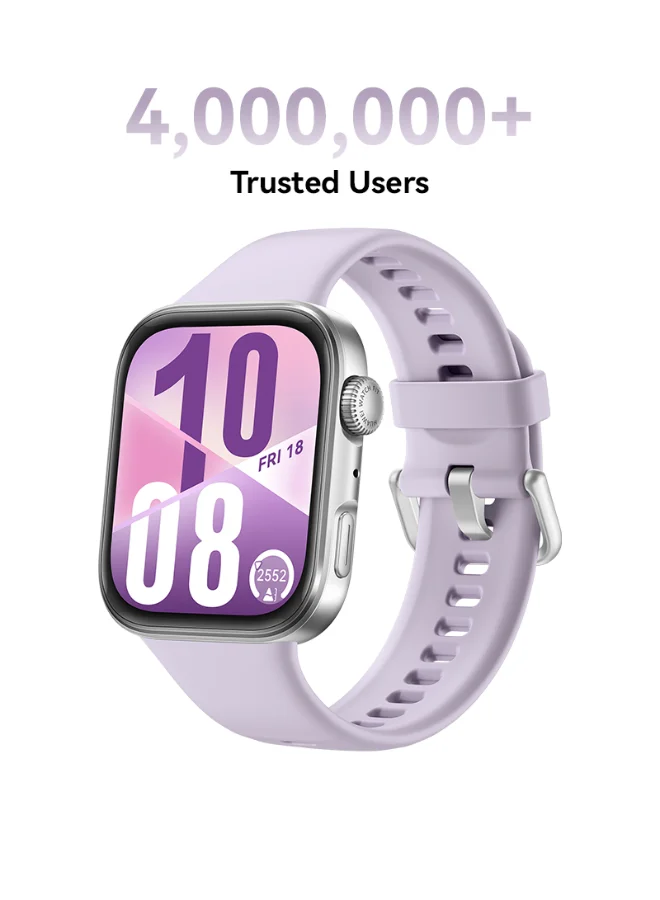 Smart Fitness Smartwatch 1.82-inch AMOLED Display Heart Rate & Sleep Tracker (Purple, 4.6 cm) ti4cl
