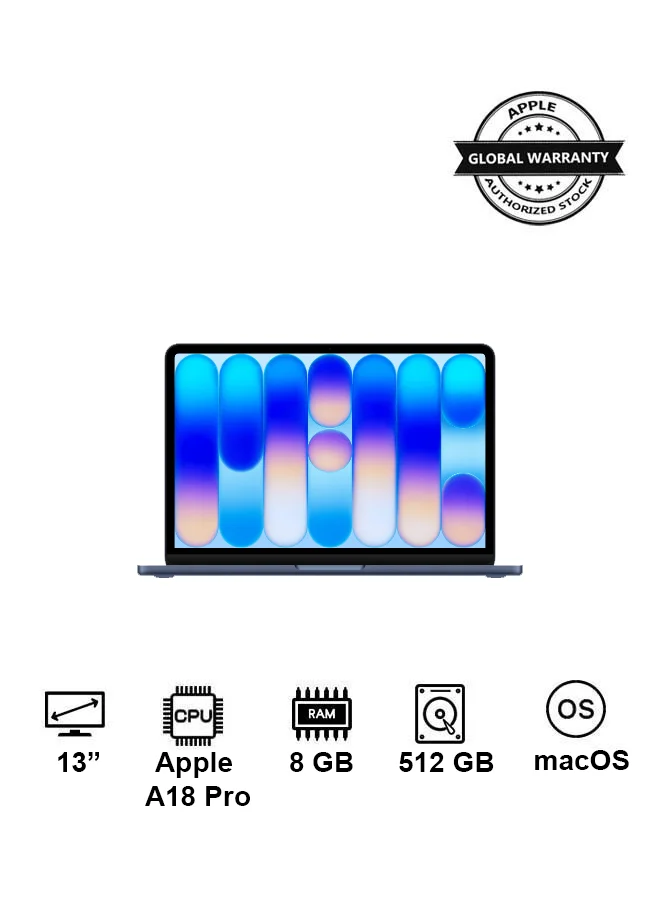 Premium Smart Laptop Neo 13-Inch Display (8GB RAM, 512GB SSD, Indigo) High-Performance Professional Notebook with English Keyboard 61pem