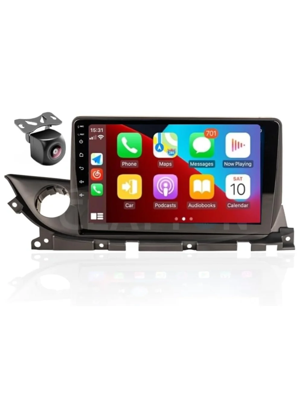 Vierex Android Car Stereo Screen for Mazda 6 2018-2021 Premium QLED Display with Wireless CarPlay Android Auto and AHD Camera (4GB RAM) 5q6gq