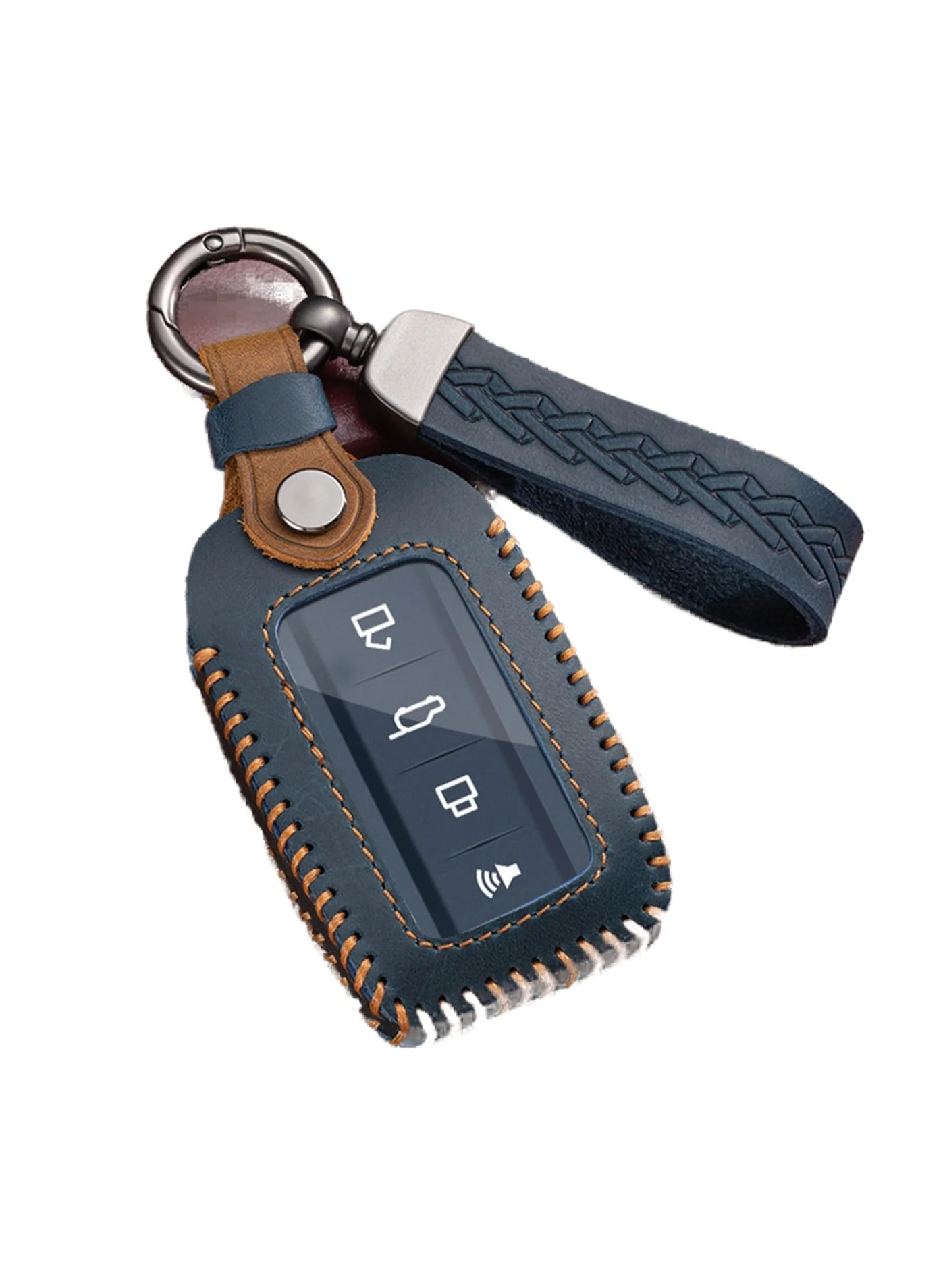 Premium Leather Car Remote Key Fob Cover Case for Tank 300 500 Series (Black, 1 Piece) crtw3