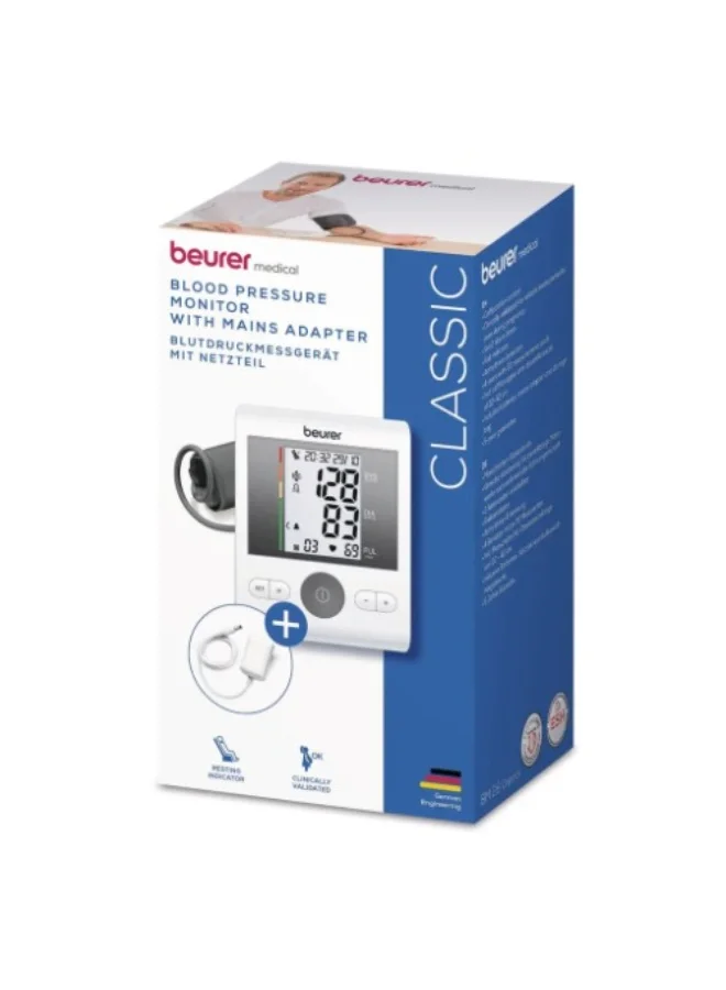 Premium Upper Arm Blood Pressure Monitor Digital Health Device with AC Adaptor (Adult, 1 Unit) jvvck