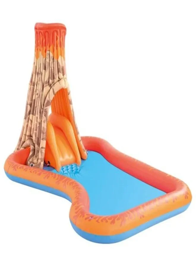 Premium Inflatable Volcano Splash Island Water Play Center for Kids (277x175x150cm) 6gnzg