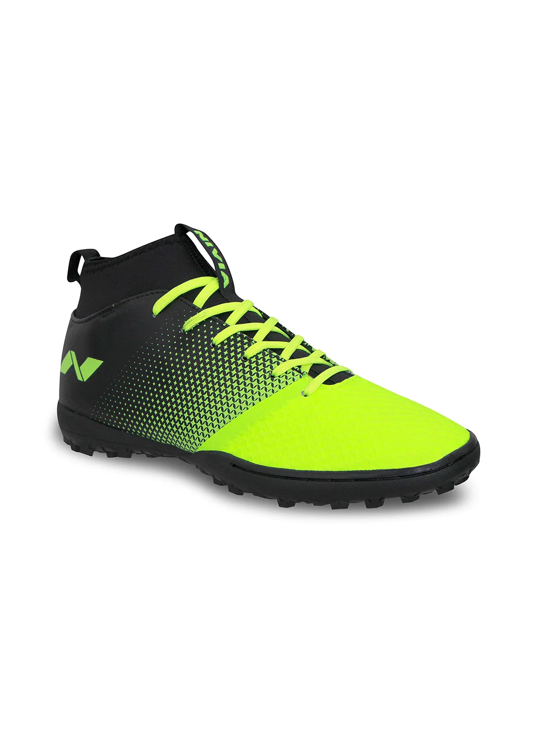 Nivia Ashtang Football Turf Shoes Durable Rubber Outsole Lightweight Performance Cleats (Black, 38 EU) ahz8s