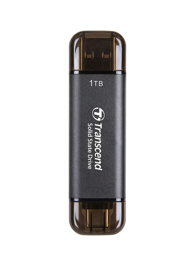 Transcend Portable SSD ESD310C High-Speed External Solid State Drive (1TB, USB 10Gbps, Dual Type-C and Type-A Connectors) ptpv0