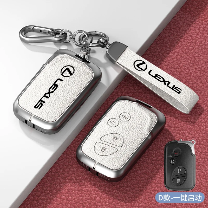 Premium Zinc Alloy Car Key Fob Protective Cover Case (Silver, Universal Fit for Luxury Sedan SUV Models) 4kq6c