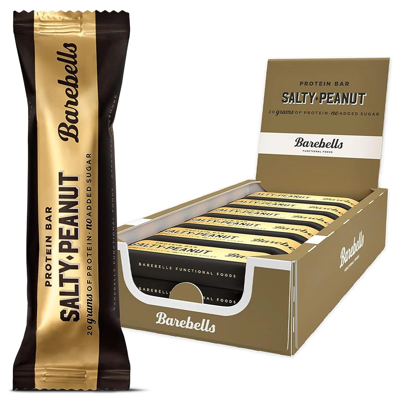 Premium Protein Bar Salty Peanut Flavor High Protein Low Carb Snack (12 x 55g) z2j6e