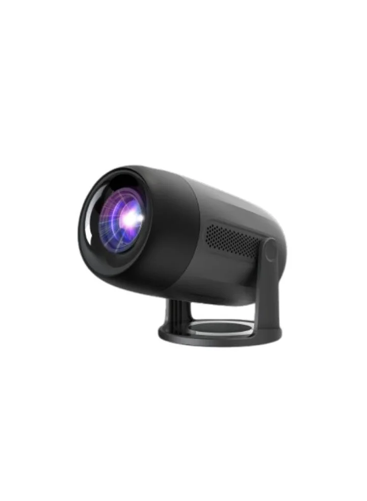 Professional Home Theatre Projector Full HD 1080p 180 Degree Rotatable LED Display with WLAN 6 and Stereo Sound (Black) o0bp1