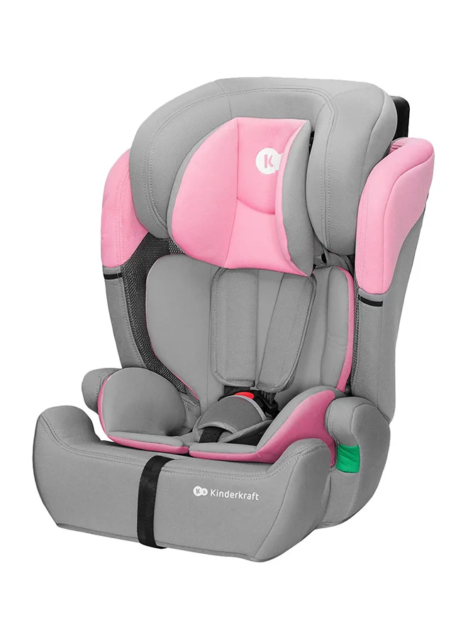 Kinderkraft Comfort Up Car Seat (i-Size 76-150cm) Adjustable Safety Booster for Kids (Pink) j1qfj