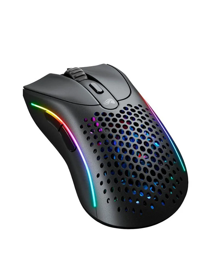 Glorious Model D 2 Wireless Gaming Mouse (Matte Black, 66g) - Ultra-Lightweight 26K Optical Sensor with 6 Programmable Buttons for PC Gaming kz5z1