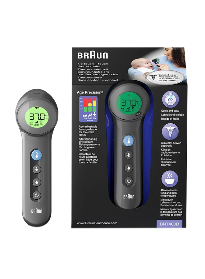 Dual-Mode Forehead Thermometer Non-Contact Infrared Digital Scanner for Infants and Adults (White, 1 Unit) k8a9q