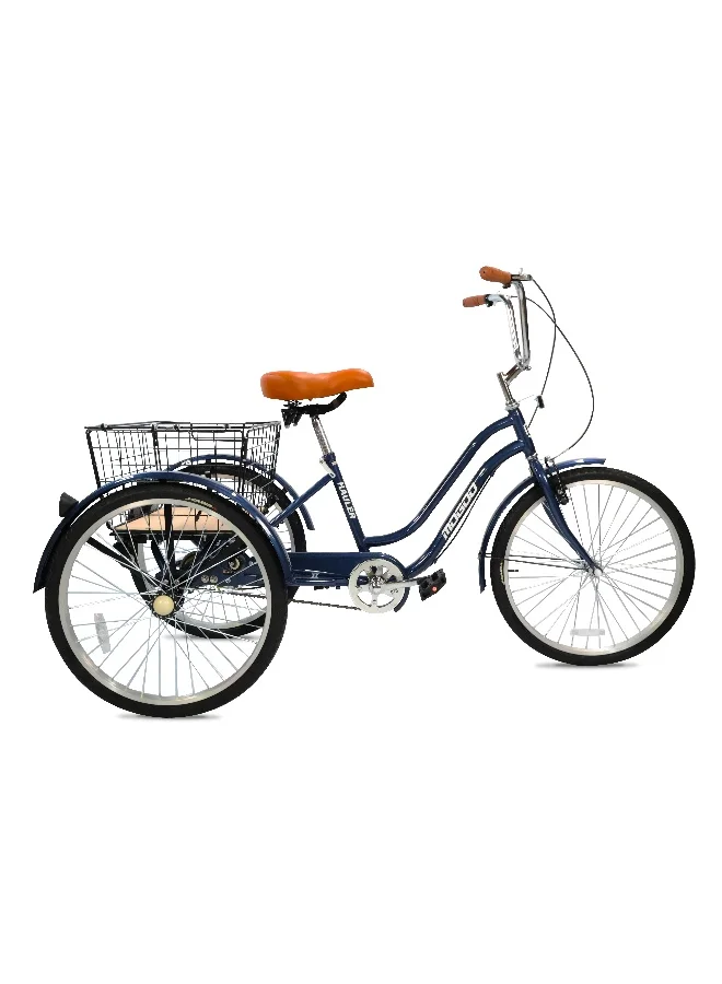 MOGOO Hauler Adult Tricycle Vintage Style Steel Frame With Removable Rear Basket (26 Inch) 7elak