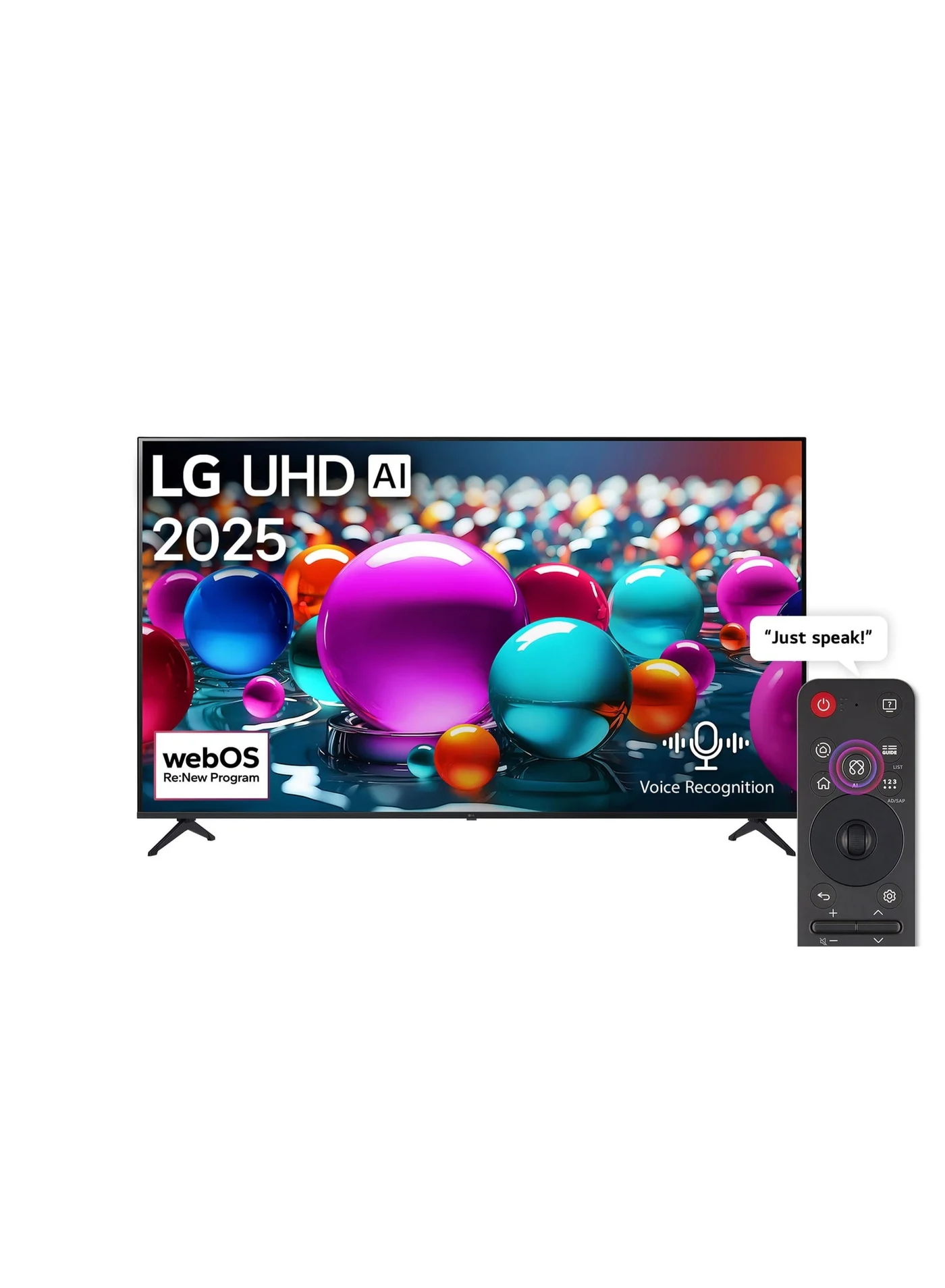 Ultra-HD 43 inch 4K Smart LED TV HDR10 AI Magic Remote webOS25 (Black, 109 cm) wbexl