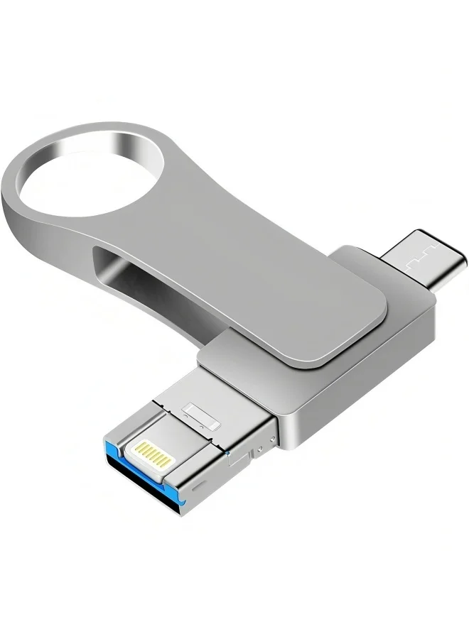 Apluynm 4-in-1 USB Flash Drive High Speed Memory Stick External Storage for Smartphone Laptop PC (2TB) 0ezai