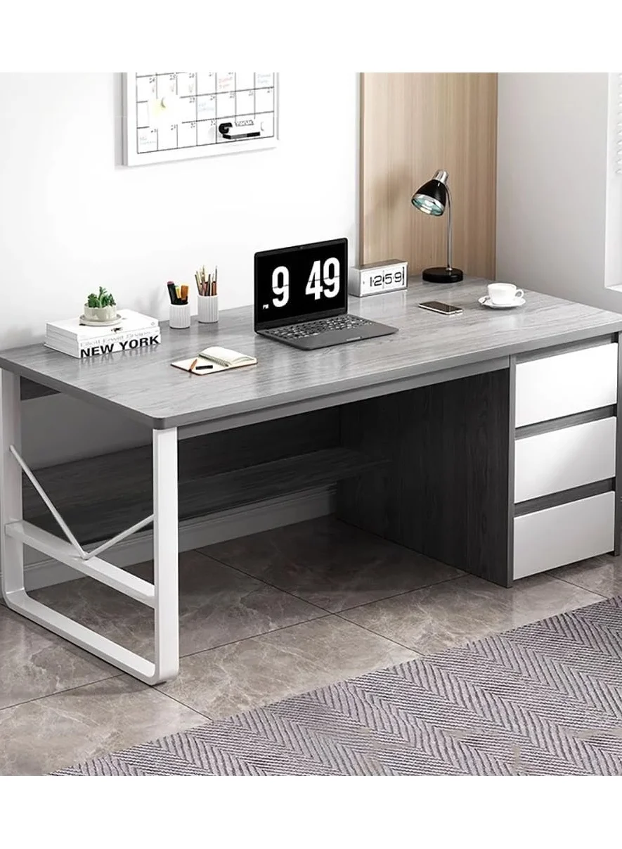 CityRiya-Long Home Office Computer Desk, Premium Gaming Workstation, Sturdy Writing Study Table for Laptop (100cm) cusvz