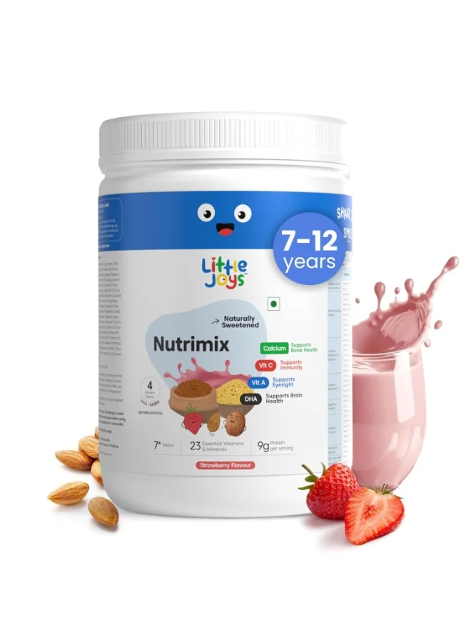 Little Joys Strawberry Nutrimix 7+ Nutritional Drink Mix with Dates and Jaggery (350g) y6ohi