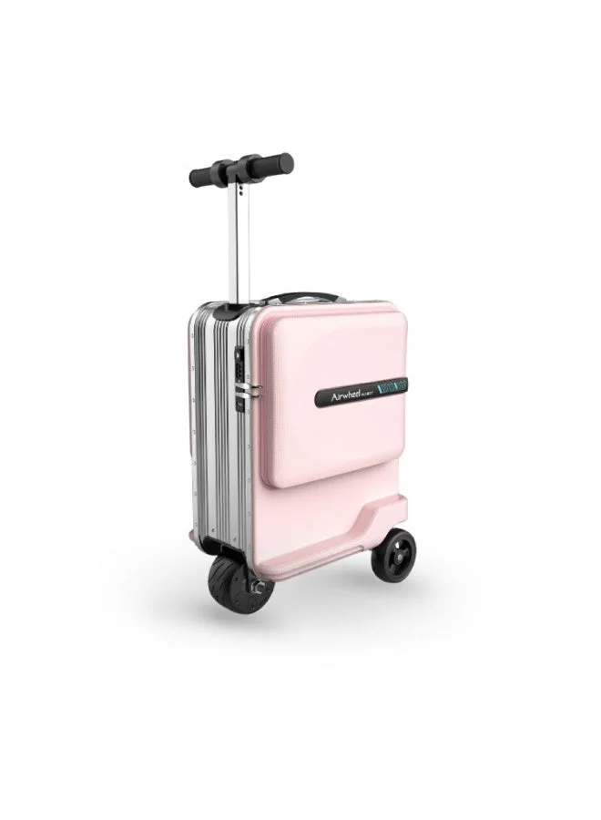 Airwheel SE3MiniT Electric Riding Luggage Scooter Premium Portable Suitcase with Removable Battery (Pink, 26L) 4lyd8