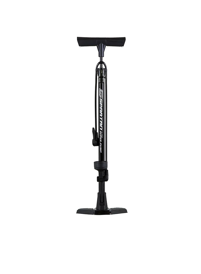 Spartan Bicycle Pump with Pressure Gauge (160 PSI, Presta & Schrader Valve Compatible) ik9eb