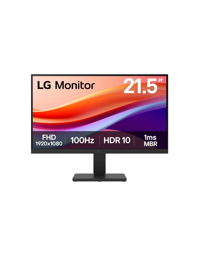 Ultra-HD 22-inch FHD LED Monitor 100Hz Refresh Rate HDR 10 sRGB 99% Adjustable Tilt (Black, 22-inch) b9hf8