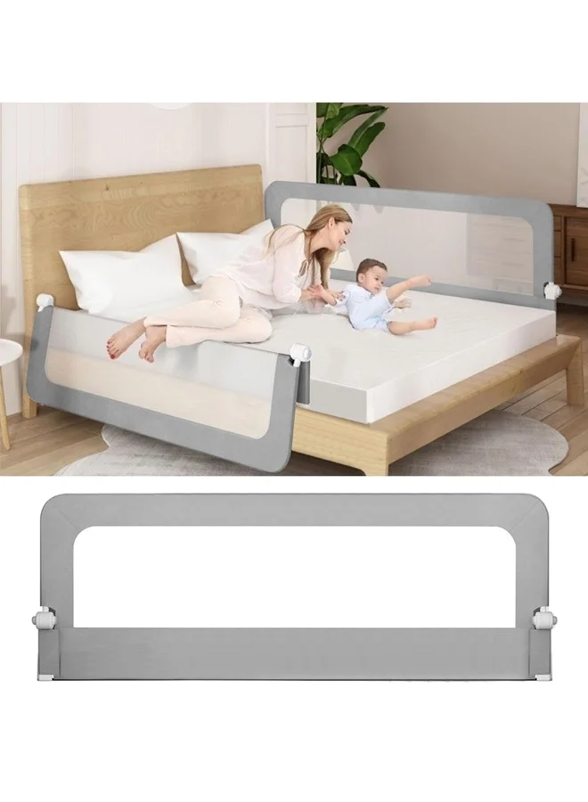 Beauenty Foldable Bed Rail Guard for Kids Safety (Adjustable Height, 150 cm) x84g2