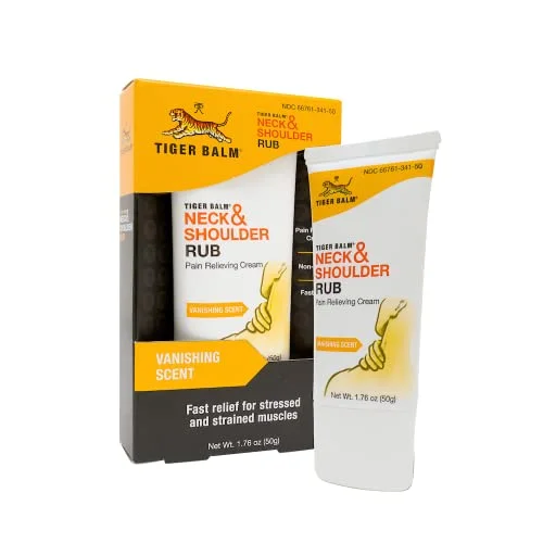 Premium Neck and Shoulder Soothing Rub, Non-Greasy Vanishing Scent Formula (50 g, Pack of 2) n9vz0