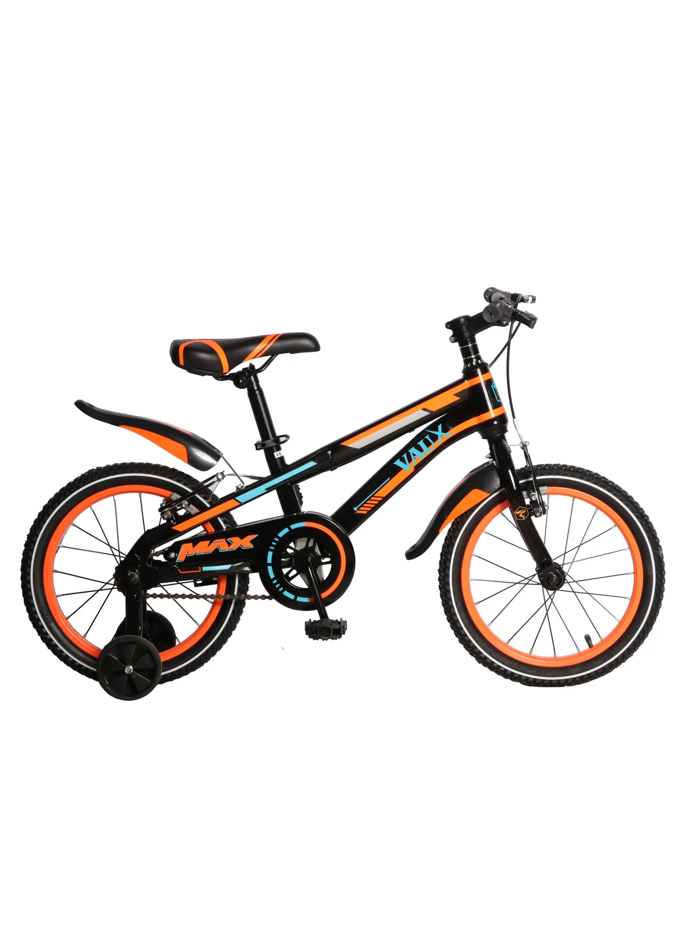 Vaux Kids Road Bike with Training Wheels and Adjustable Seat (Orange, 16 Inch) nvwxs
