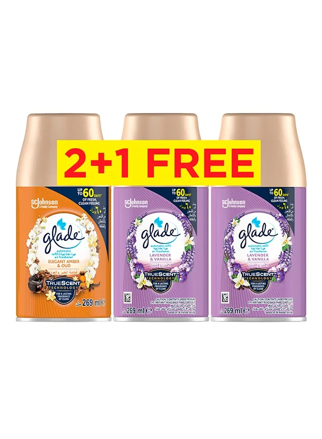 Automatic Refill Air Freshener Spray Premium Fragrance (Assorted Scents, 3 x 269 mL) c3mu6