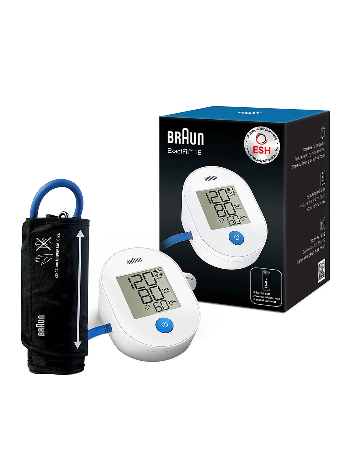 Premium Upper Arm Blood Pressure Monitor Digital Health Device with Universal Cuff (1 Unit) qvxhf