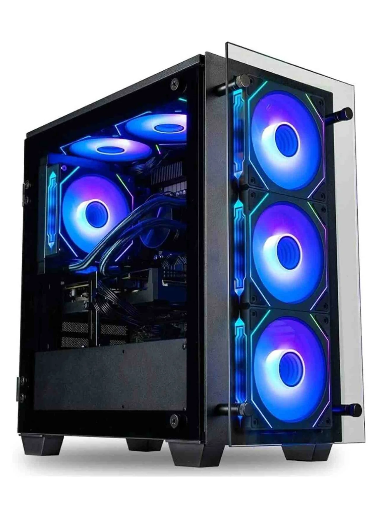 GALAX Gaming Desktop PC (Core i5-12400F, 16GB RAM, 1TB SSD, 8GB Graphics, Windows 10 Pro) Black k39dg