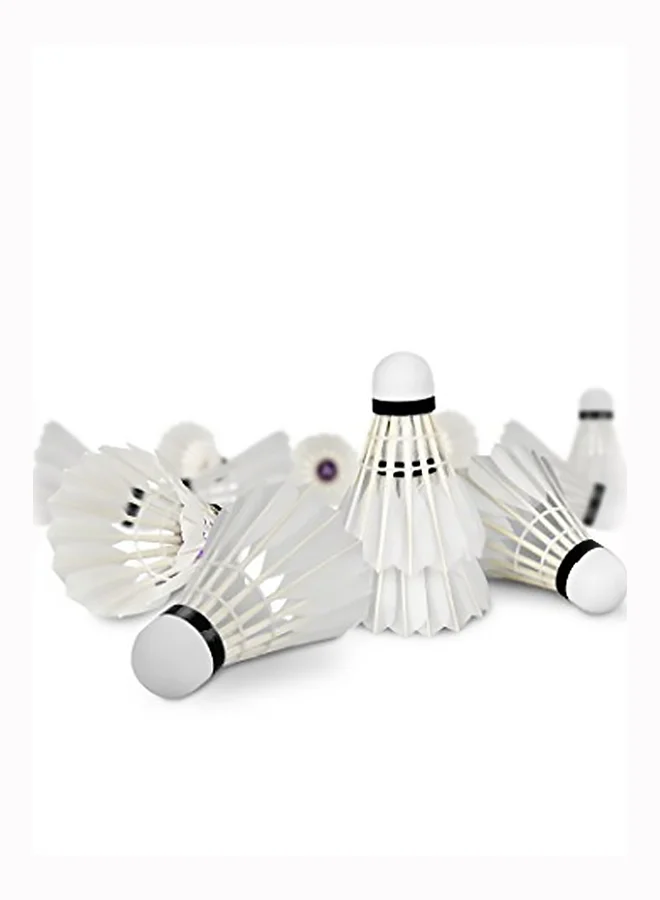 Premium Badminton Feather Shuttlecocks (12-Pack) Professional Training Equipment for Indoor and Outdoor Sports oze0g