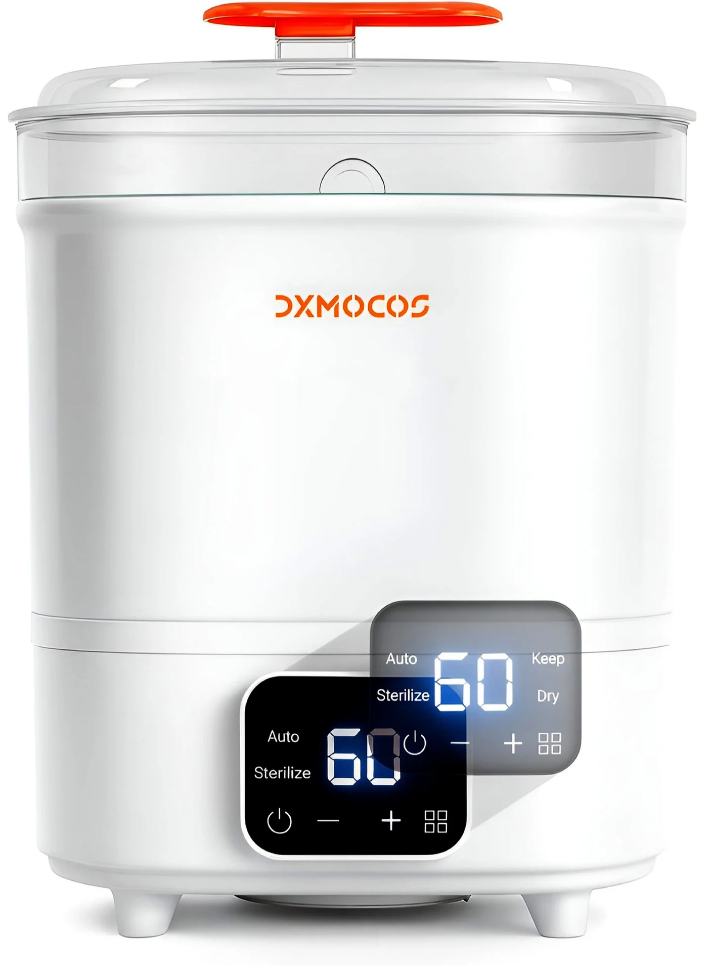 Dxmocos 4-in-1 Electric Steam Sterilizer and Dryer with LED Touch Screen (White) bhbja