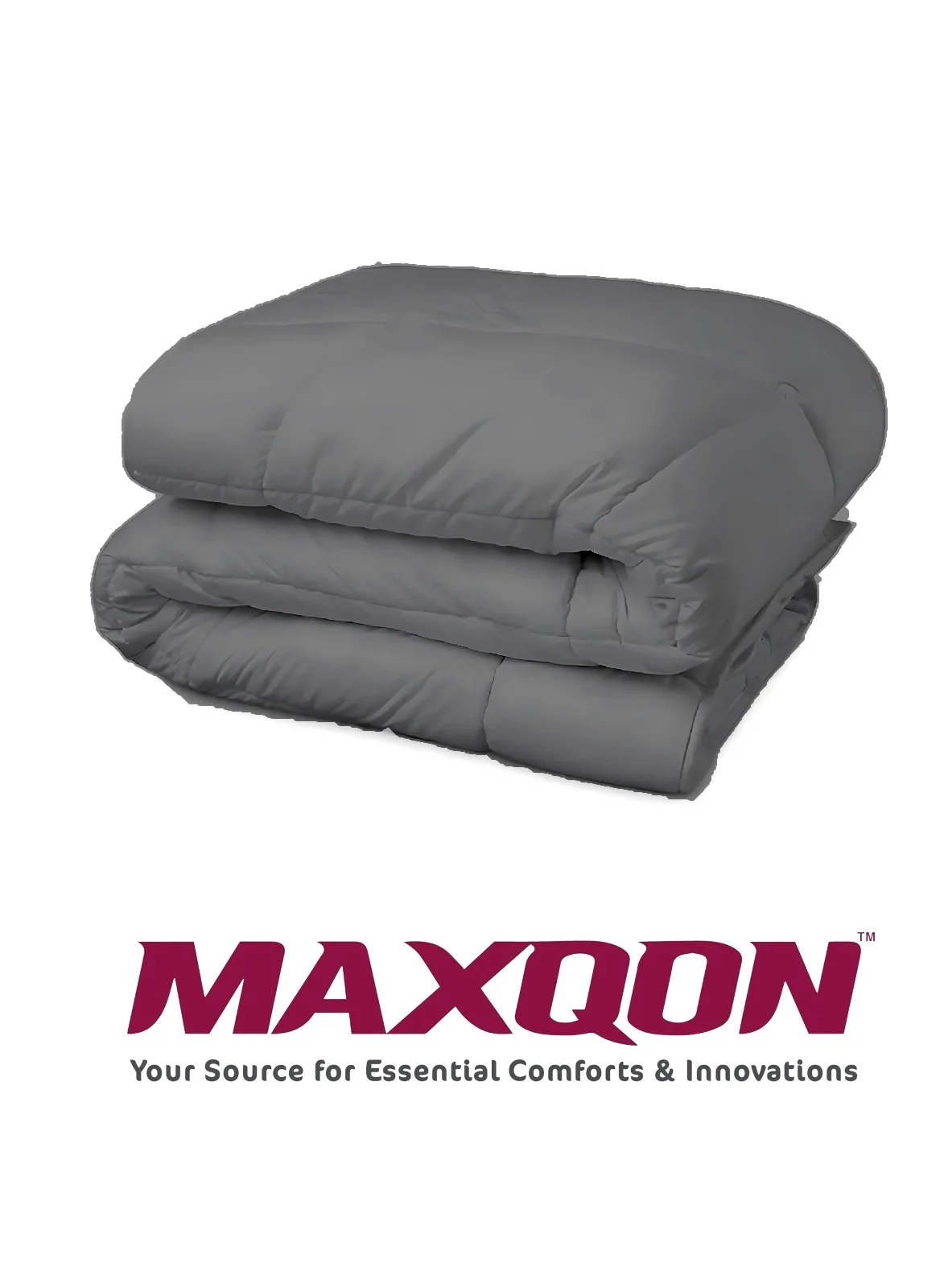 MAXQON Premium Microfiber Duvet Insert (Grey, Queen Size) vnsmv