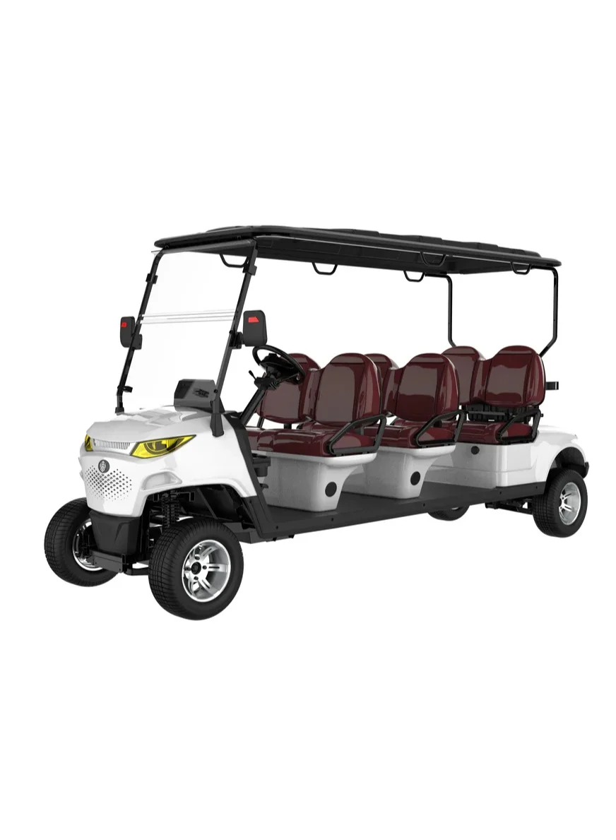 SUNCART 6 Seater Electric Golf Cart MXV6+0 with Touch Screen Dashboard and Hydraulic Brakes (Premium Leather Seats) m3ft3
