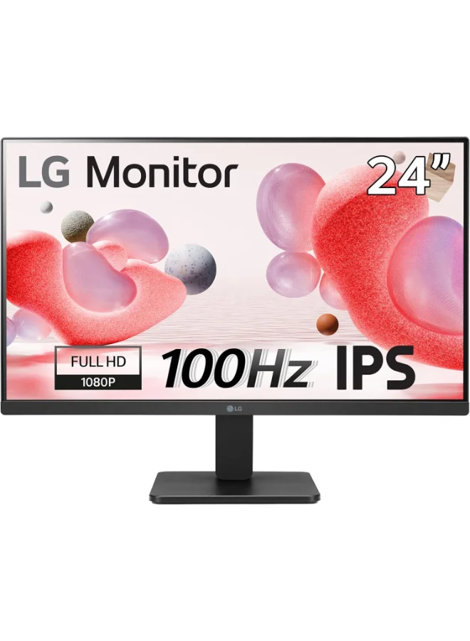 Ultra-HD 24-inch Full HD IPS Monitor, 3-Side Borderless Display, 100Hz Refresh Rate, Ergonomic Tilt Stand (Black, 24-inch) yqgdd