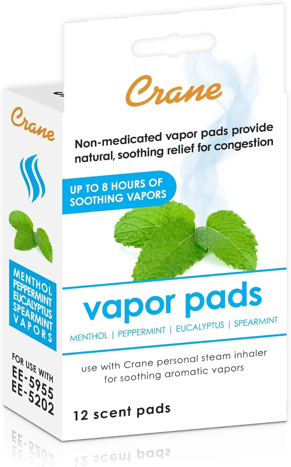 Premium Universal Vapor Pads Bundle for Humidifiers Menthol Eucalyptus and Lavender Orange (24 Pack) 6i11b