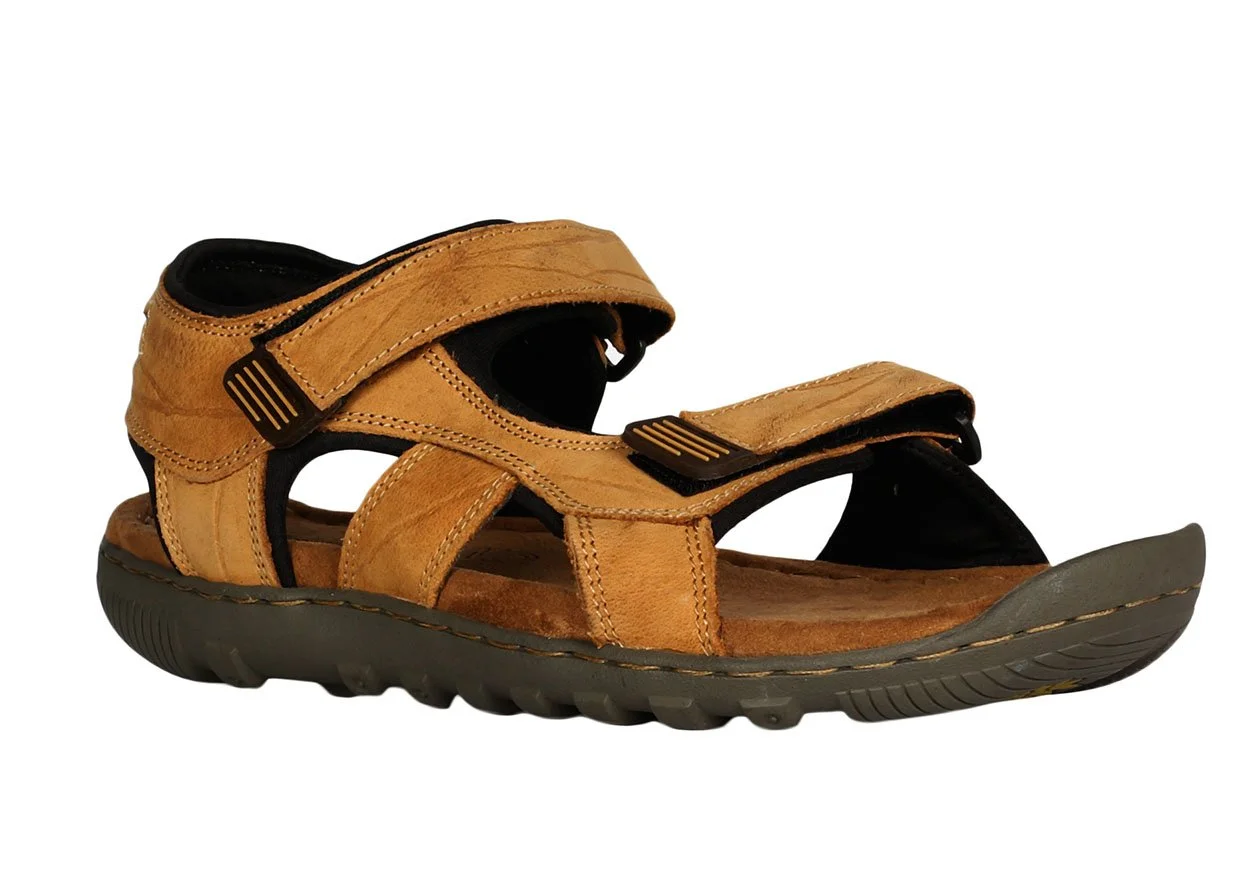 Premium Men Sport Sandals Durable Outdoor Hiking Footwear (Camel, 40 EU) 8krvg