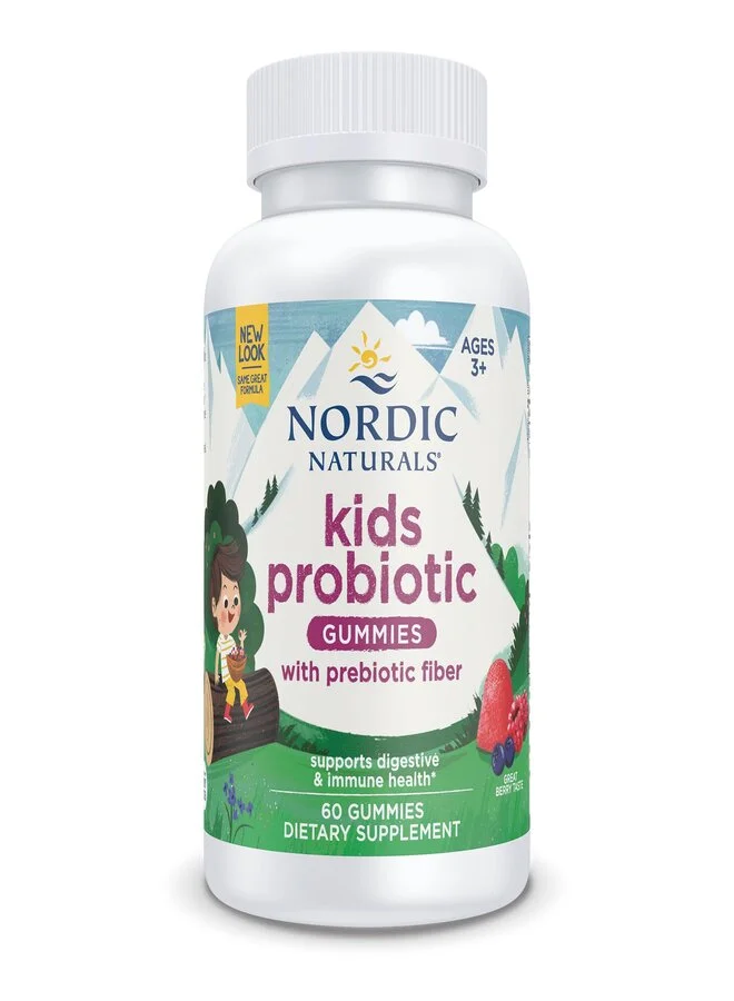 Premium Probiotic Gummies for Kids Digestive Health Support (60 Count) p93u7