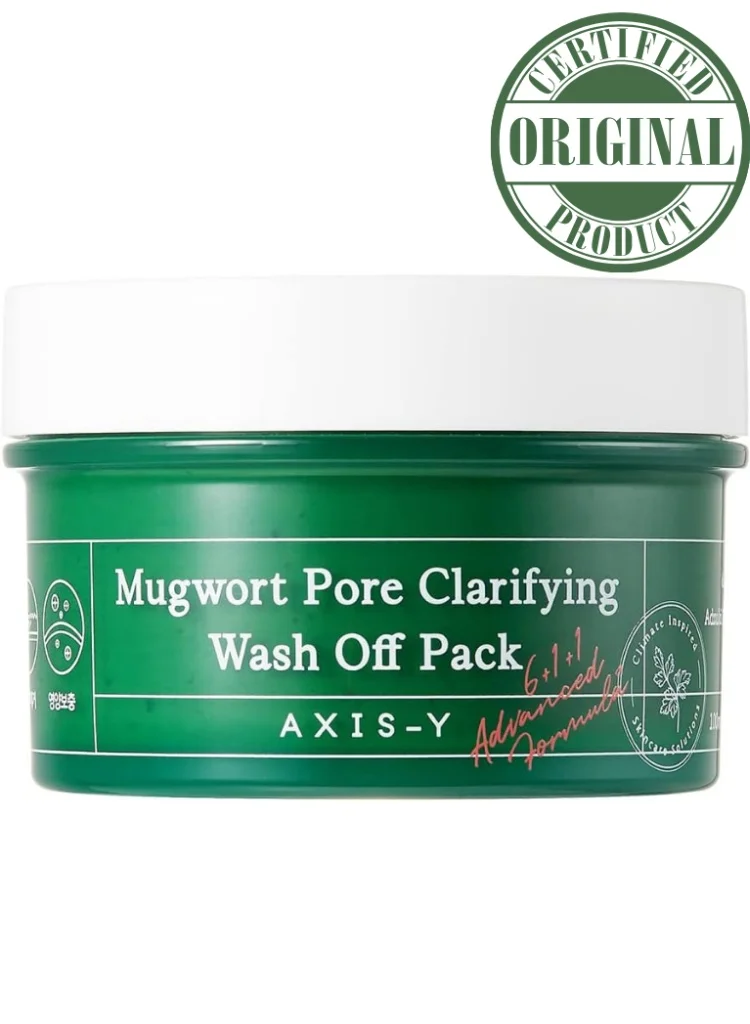 AXIS-Y Cera Mugwort Pore Clarifying Wash-Off Mask for Deep Purifying and Skin Calming (100 mL) qt4m7
