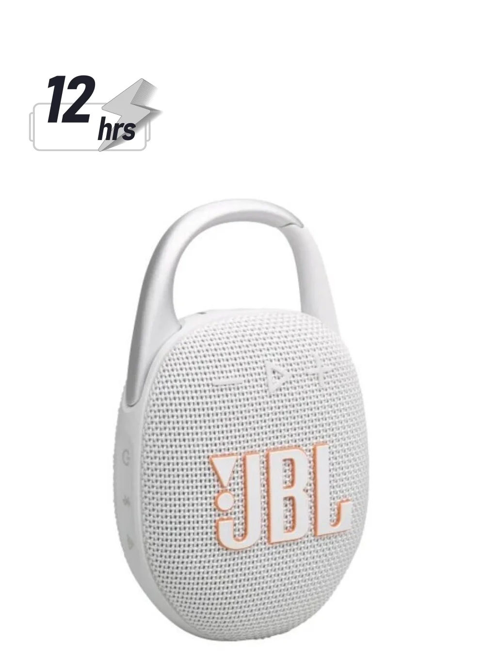 Premium Audio Clip 5 Ultra-Portable Waterproof Bluetooth Speaker (White) xu79o