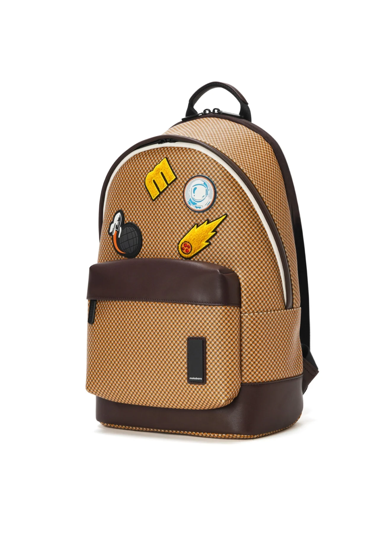 Mokobara Kickstreet Backpack Premium Coated Canvas Travel Bag (Brown, 45 cm) 8vcuc
