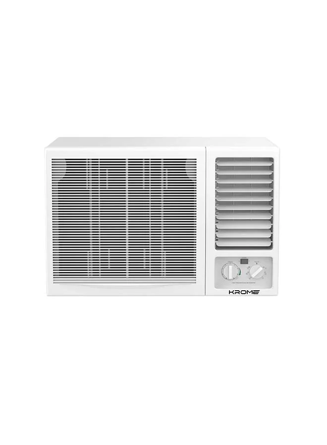 Krome 2 Ton Window Air Conditioner 24000 BTU High-Efficiency Cooling System with Rotary Compressor and Turbo Mode (White) 13qkx
