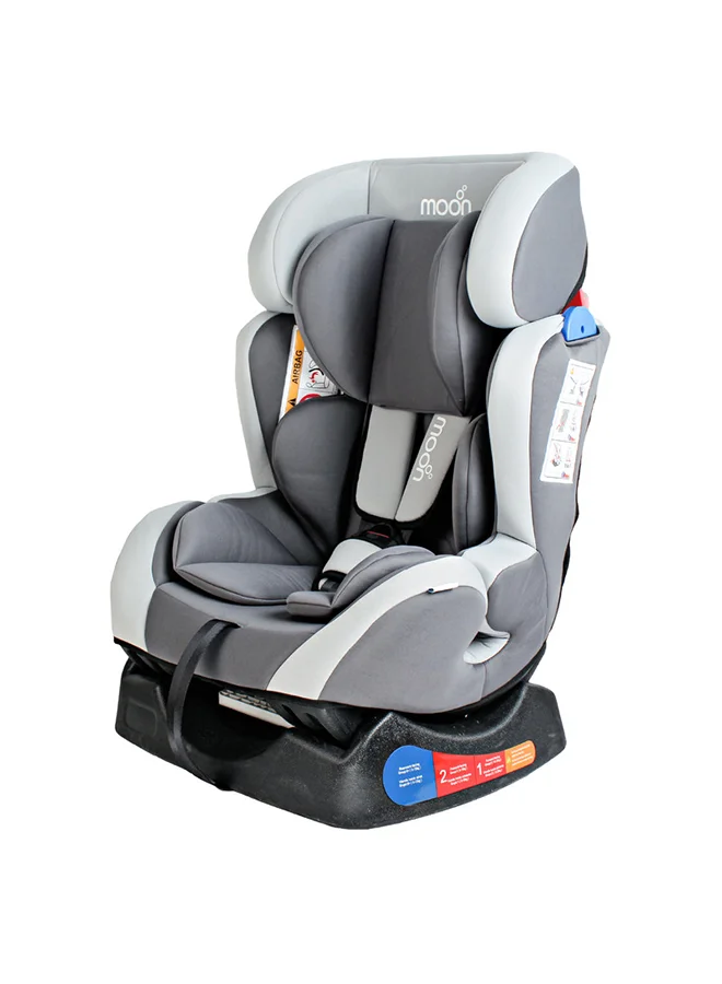 Moon Convertible Baby Car Seat Group 0/1/2 (0-25kg) Rear and Forward Facing for Infants and Kids (Light Grey) vo29k
