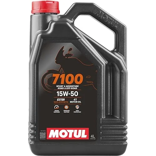 Premium Motorcycle Engine Lubricant 15W-50 Full Synthetic Motor Oil (1 L) lcq9u